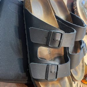 Black Arizona Birkenstock, size 44